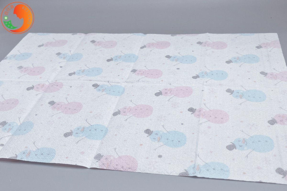 Large Size Disposable Baby Changing Pads Folding Non Woven Fabric