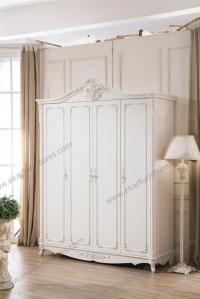 China Classical Bedroom Furniture Doors Designer Wooden Wardrobe D-9003 wholesale