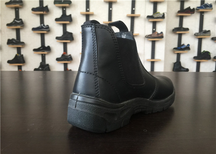 Insulation Womens Black Work Boots , No Laces Composite Steel Toe Shoes