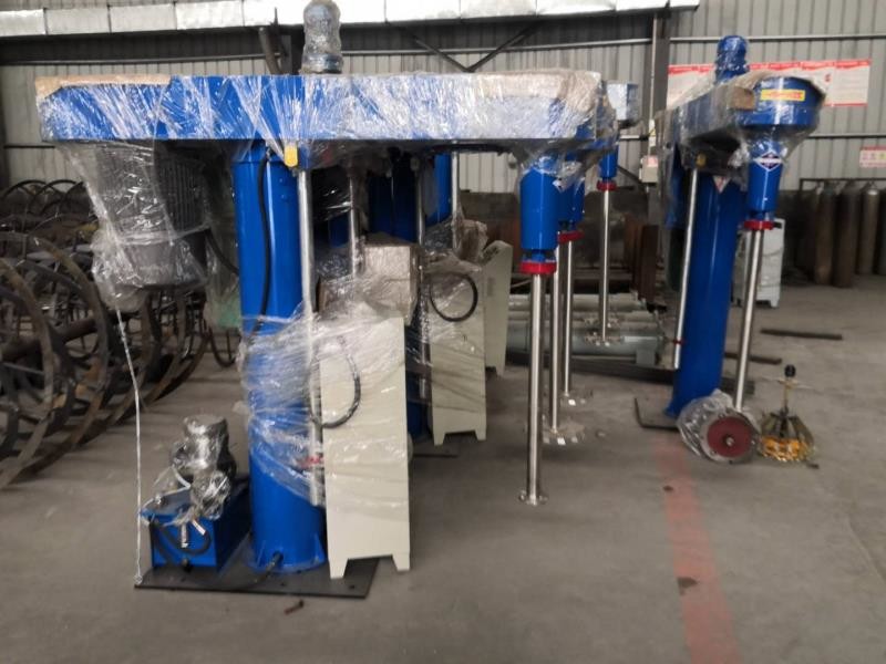 Mechanical Lifting Paint Dispersion Machine , 100l Automatic Paint Mixing Machine