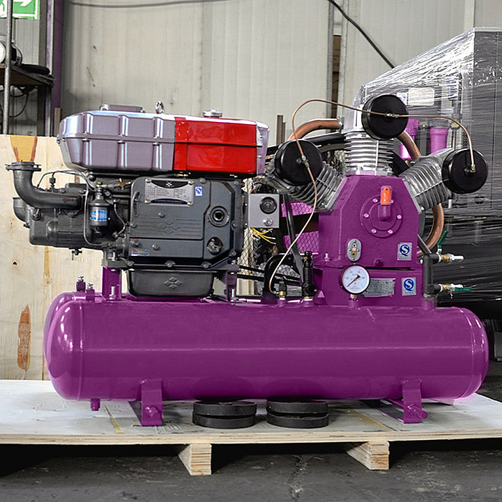 Mini Air Compressor Industrial Air Compressor Machine Belt Driven Piston Air Compressor