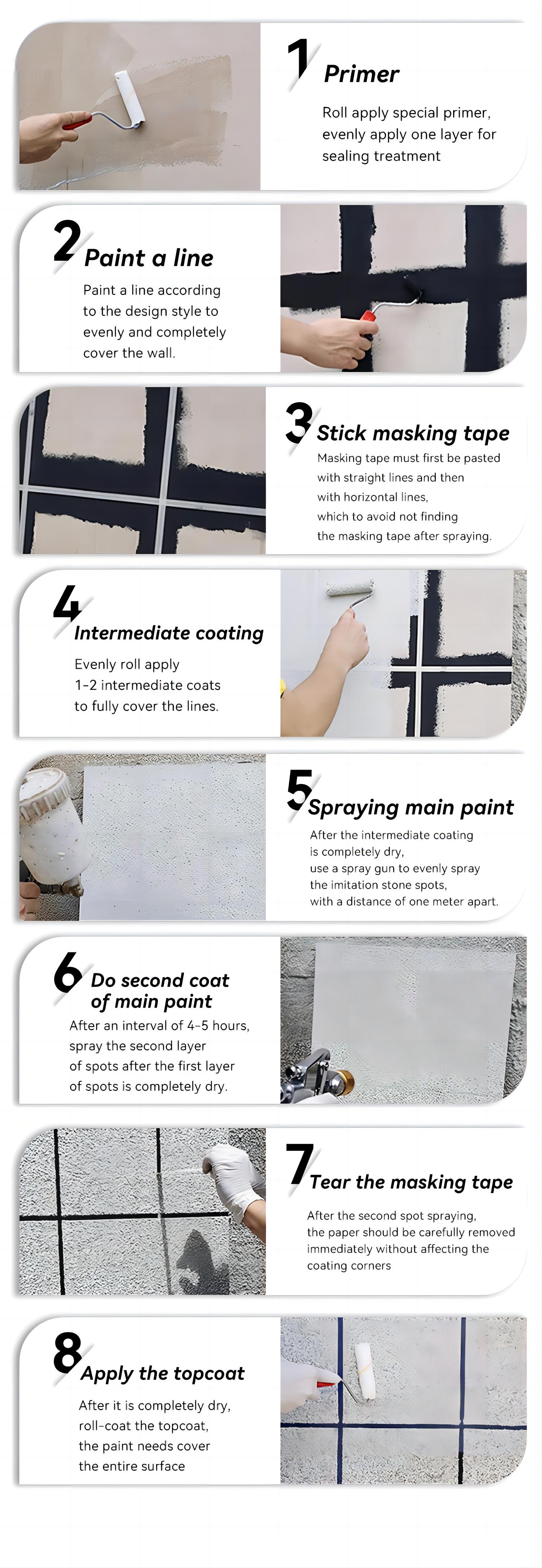 Various Colors Stone Effect Liquid Coating Marble Chip Paint for Decorative Granite Stone