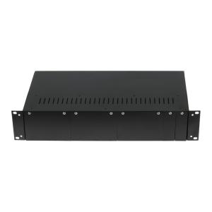 China 80W 2U 19'' Fiber Optic Media Converter AC240V Media Converter Chassis wholesale
