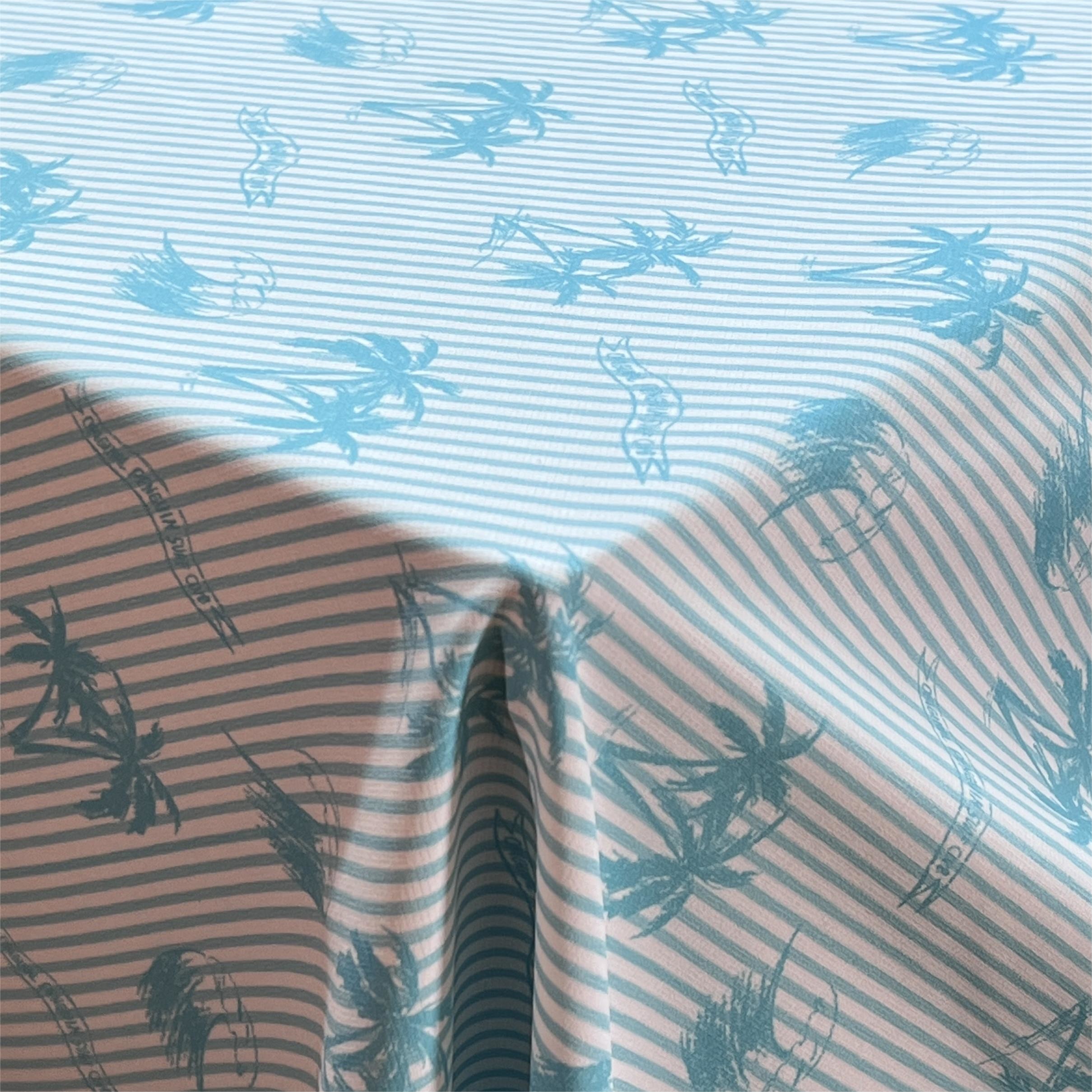 90% Polyester 8% Spandex Elastic Outdoor Fabric 178gsm Diamond Patterned Pearl Dots Four Sided