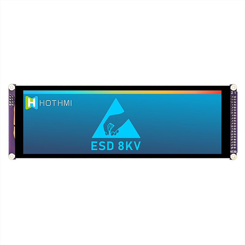 7.84 Inch Bar Style Capacitive Touch IPS TFT LCD Display 1280x400 MCU For Car Monitor