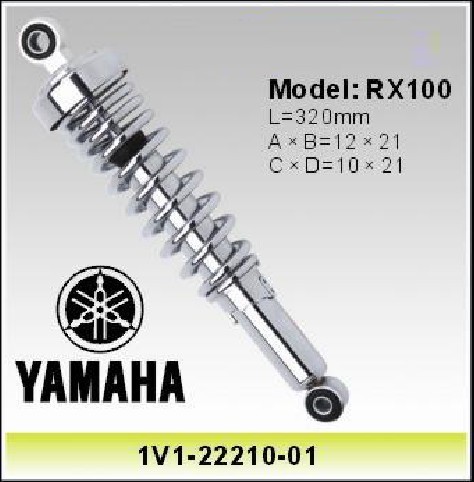 Yamaha RX100 Motorcycle Shock Absorber , Motors Spares Parts Front Fork Chrome