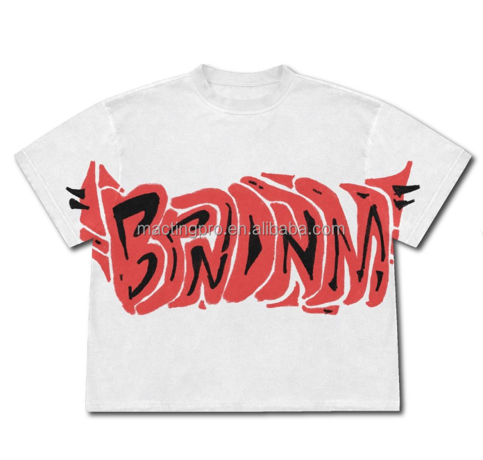 Colorful Custom DTG Printed Tshirt Men Oversized Washed Cropped Fit Comfort Colors