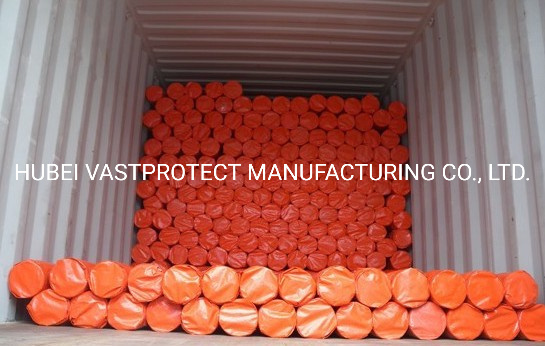 Size 12&prime; *100&prime; Double Orange Rip Proof Poly Roll