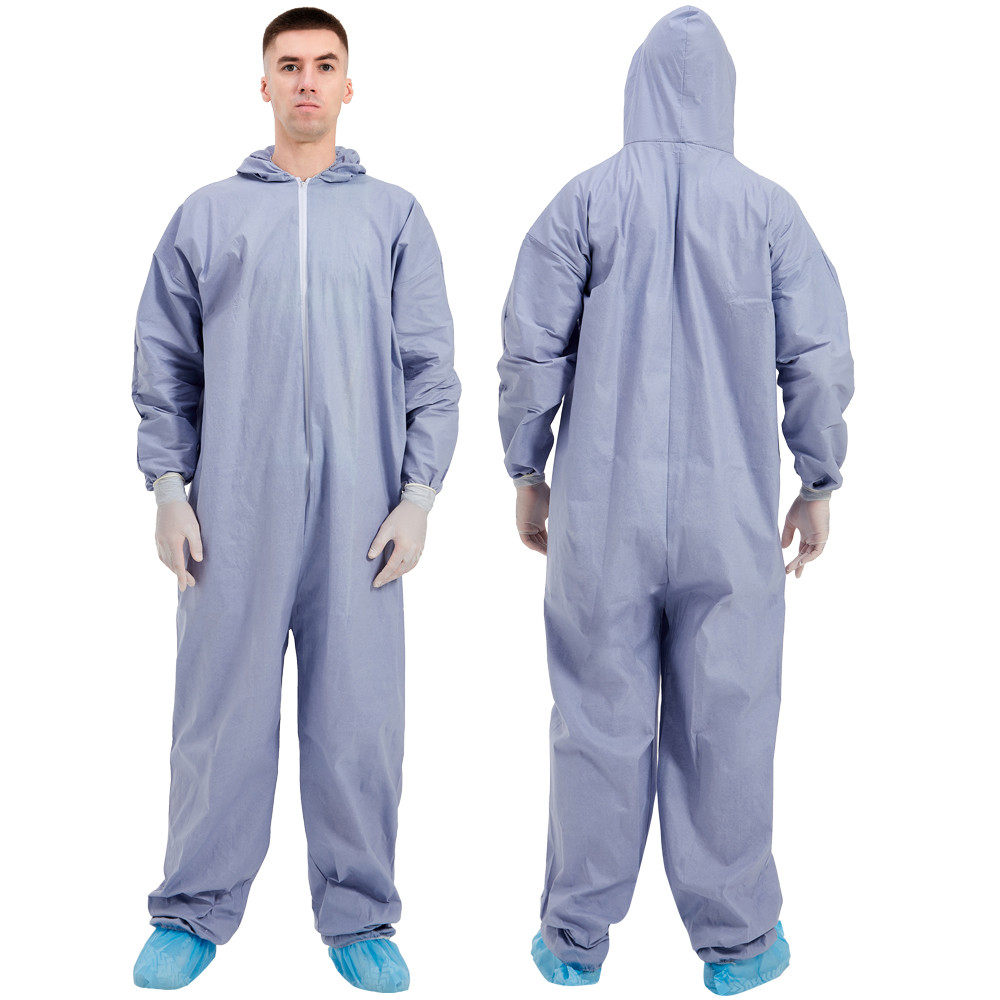 S-XXL Disposable Protective Coverall Waterproof Lightweight Microporous 15-70gsm