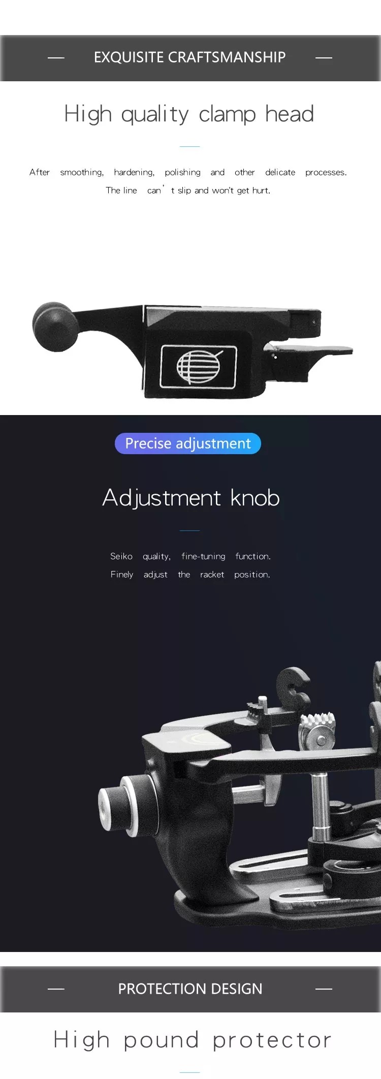 Intelligent Automatic Badminton Racket Stringing Machine Computer Head