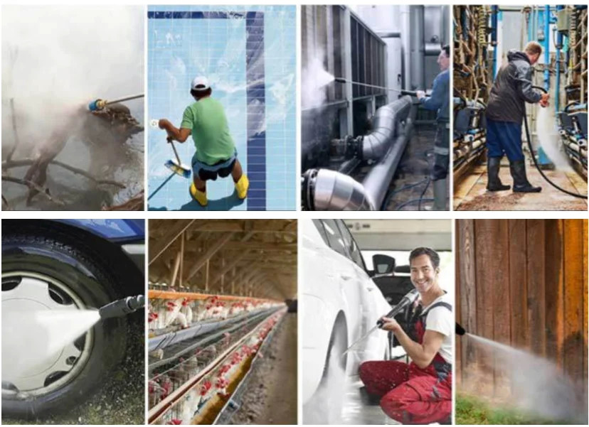 Portable Gasoline High-Pressure Washer For Wall Garden And Car Cleaning Pipe Unclogging Washer