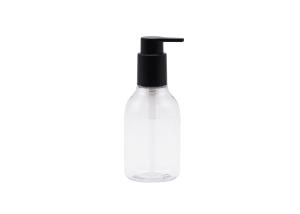 China Plastic Lotion Spray Bottle 150ml Empty Transparent Cosmetic Packaging Bottle wholesale