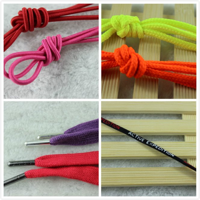 1.5mm Black Round Elastic Cord Polyester Elastic Bungee Cord