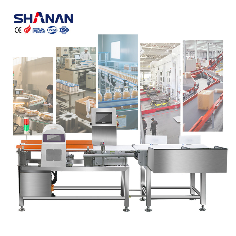 Combination Metal Detector And Checkweigher industrial scale sorting Systems