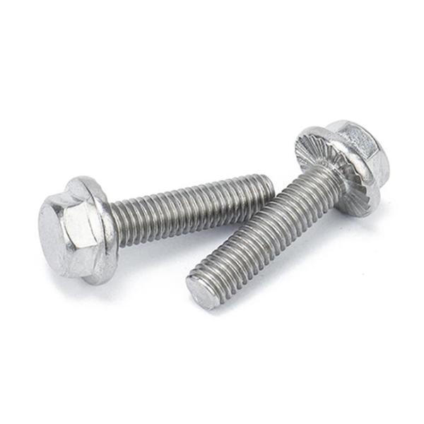 304 Stainless Steel Flange Round Head Bolt M5-m42 Hexagon Flange Bolt