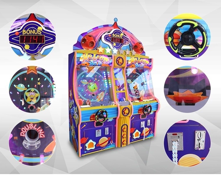 500W Meteor Ball Redemption Arcade Machines 2 Players For Amusement Park
