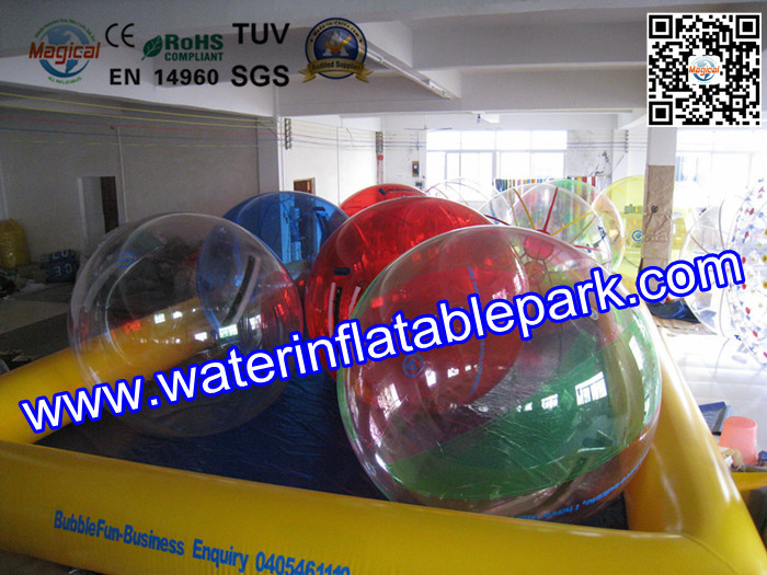 Custom Exciting Inflatable Human Water Ball Games In Ground Pools