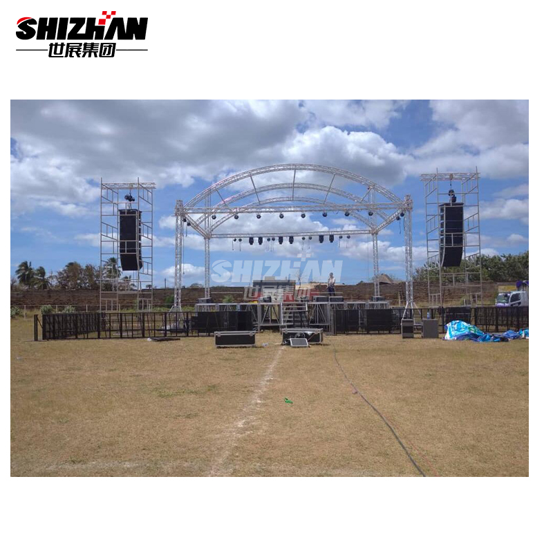Acrylic Wedding Reception Glass Stage Aluminium Easy Assembly Portable Modular Round
