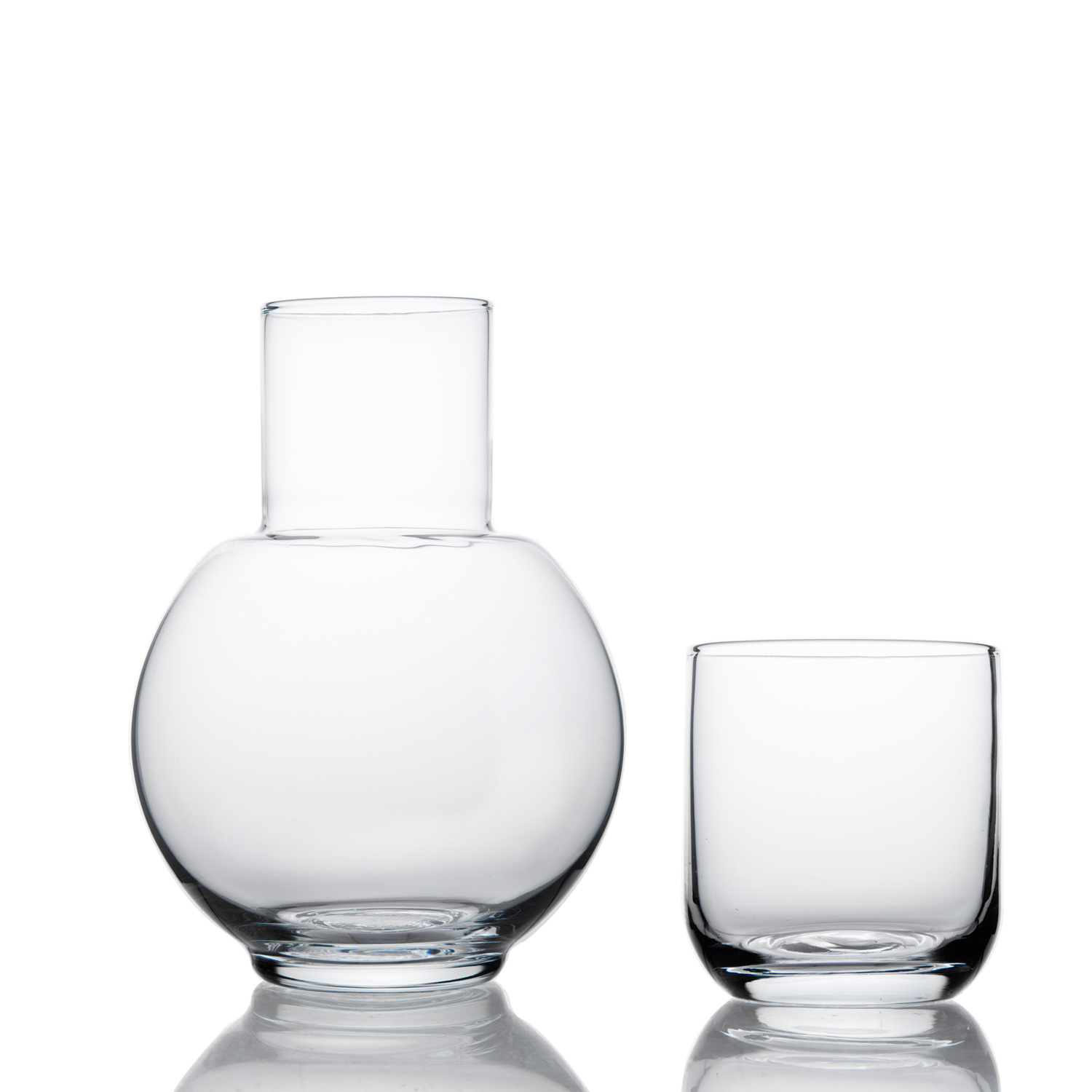 China Manufacture Transparent Lead Free Crystal High Quality Handblown Carafe Set