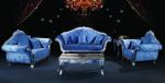 Nordic Blue Velvet Furniture Set