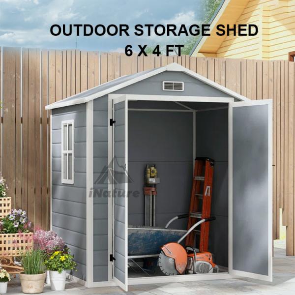 Stable Construction Garden Storage Shed Smooth Eaves Plastic Wholesale Outdoor Storage Shed
