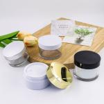 Cosmetic Plastic Cream Jars Hot Stamping Amber Glass Jars 120ml