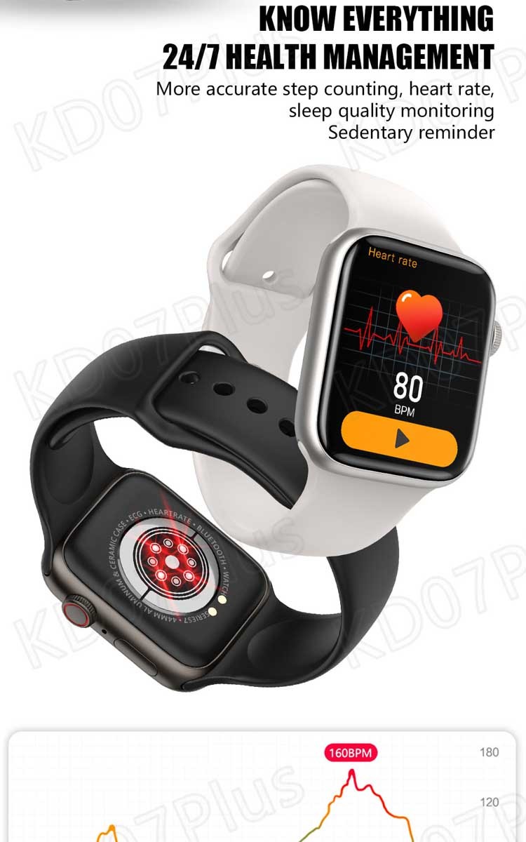 IP66 8M Silicon Android Smart Watches For Women Call And Fitness Tracker