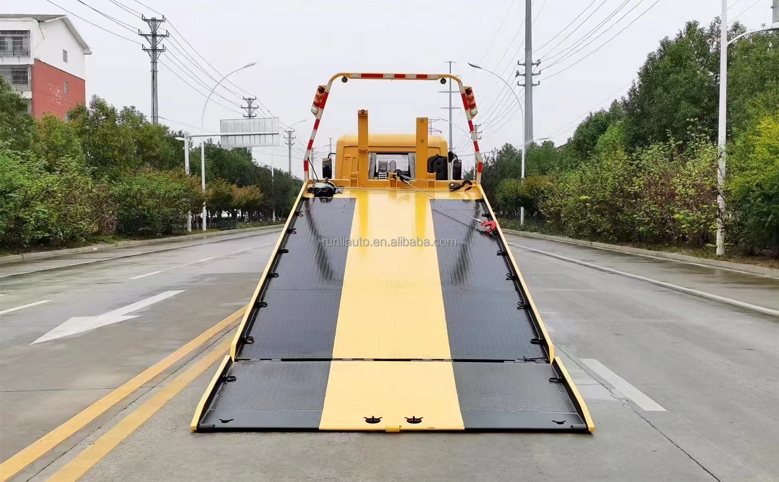 China Factory Customized DFAC DongFeng Flat Bed Body Tow Wrecker Body Heavy Duty 4X2 10 Ton Flat Bed Platform Tow Wrecker Truck