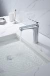 Modern Design Brass Bathroom Faucet Chrome Polished Farmhouse Single Handle