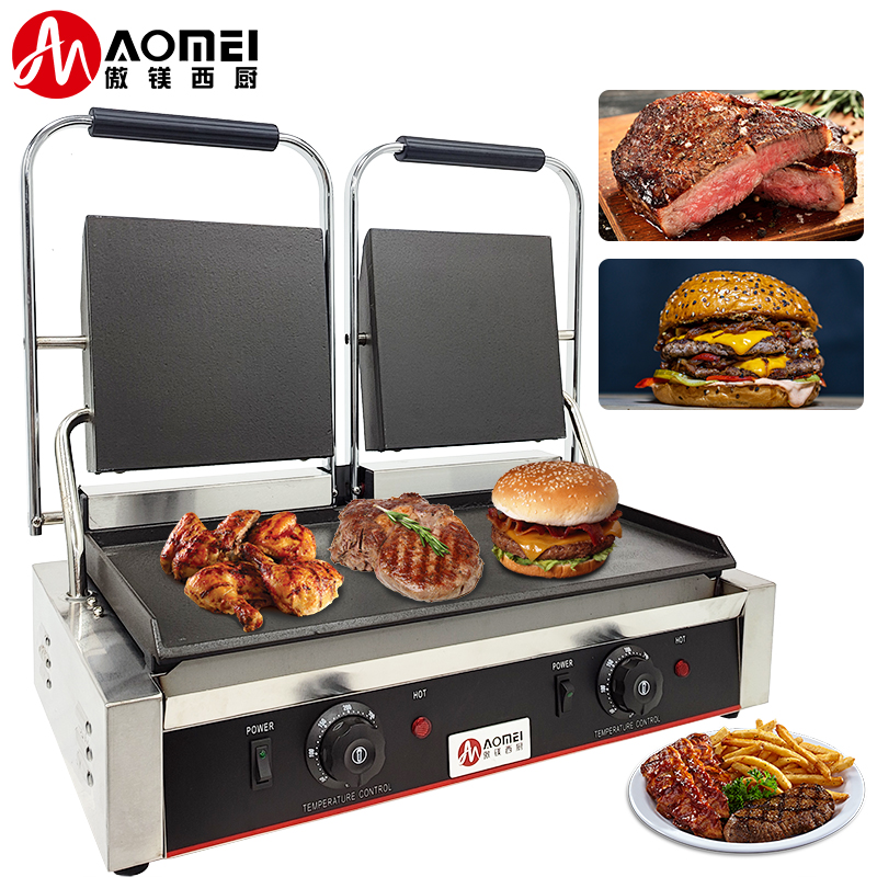 Durable Electric Contact Grill for Sandwich Making on Table Top Stainless Steel Grills