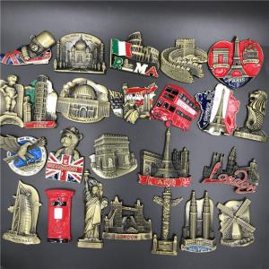 China Tourist Souvenir Tin Fridge Magnet Refrigerator Photo Magnets wholesale