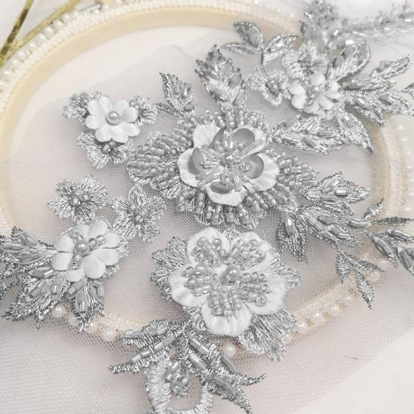 2021 Double-Sided Round sequin patch embroidery chenille ortha evra custom ventralex patch pimple patches