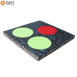 China Indoor Fitness Rubber Flooring Mats 15mm 20mm Thickness For Gym wholesale