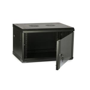 China Enclosure Network Rack Cabinet 6U High Loading Capacity With Locking Glass Door wholesale