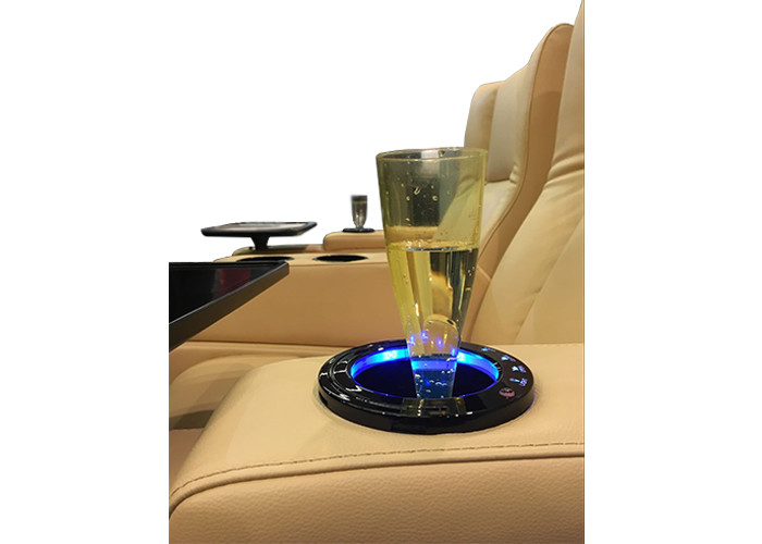 Entertainment 3 Seater Metal Base Movie Recliners
