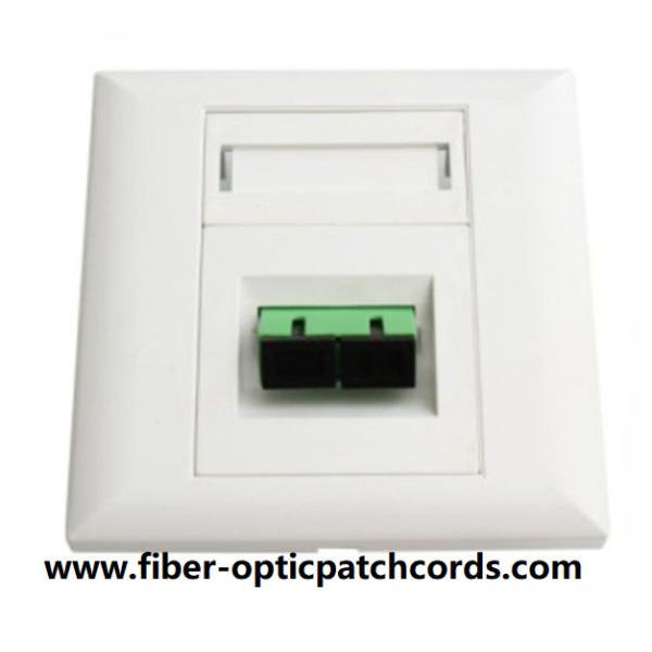Optical Fiber faceplate for SC Simplex adapter or LC duplex adapter