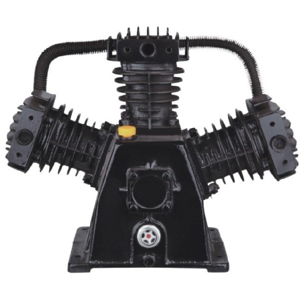 Oil Lubricated 3 HP Air Compressor Head with 125 PSI Maximum Pressure