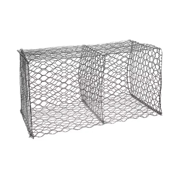 PVC Coated Woven Hexagonal Mesh Galvanized Gabion Box Gabion Retaining Wall