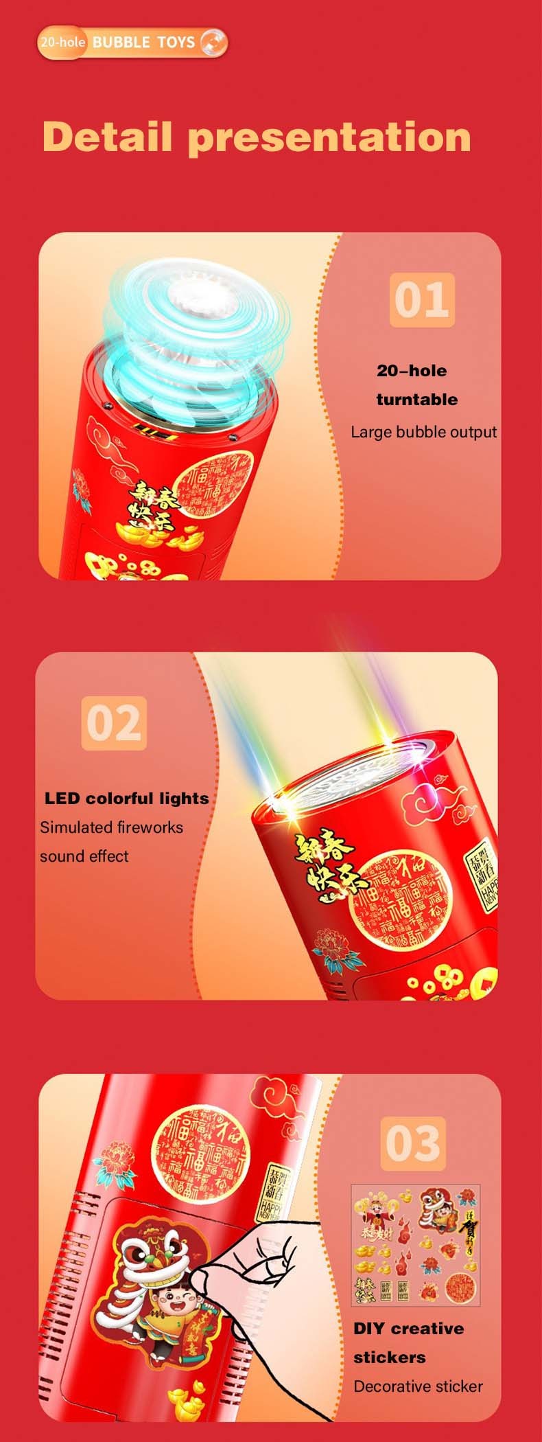 CE Electric Bubble Machine Portable Firework Bubble Machine for Parties and Weddings Age Range 5 to 7 years Made of Plastic
