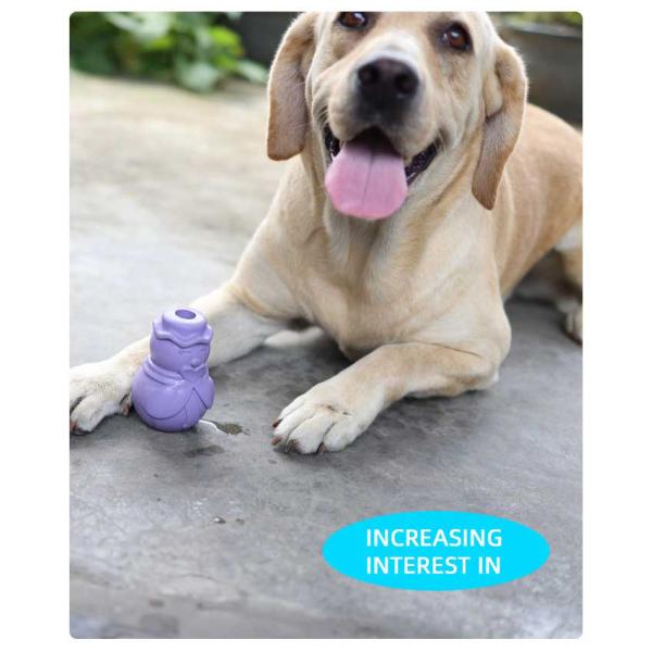Pet Snowman Custom Toy Bite Resistant Molar Natural Rubber Biting Interactive Pet Toys