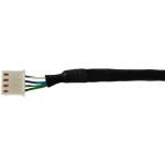 RJ45 Crystal Head Industrial Wire Harness Assembly CAT5E Black 790mm