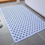 Silicone Drain Holes Square Tub Mats For Stand Up Showers