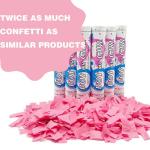 Air Compressed Power Black and Gold Disposable Confetti Cannon for Best Party