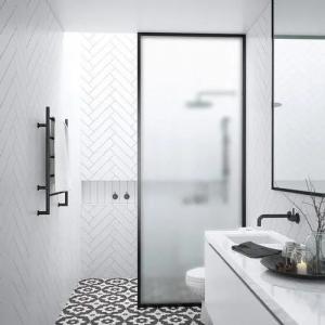 China Unbreakable Bathroom Tempered Glass Toughened Shower Partition Wall Glass Panel wholesale