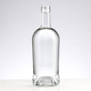 China 500ml 700ml 750ml 1000ml Glass Bottle for Liquor Vodka Gin Whiskey Base Material Glass wholesale