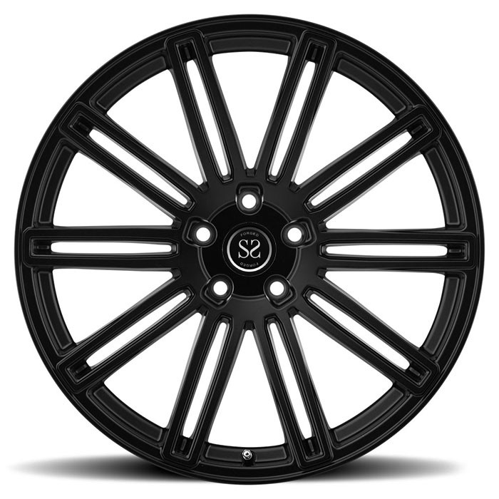 black machine face aluminum alloy 1 pc forged car wheels rims