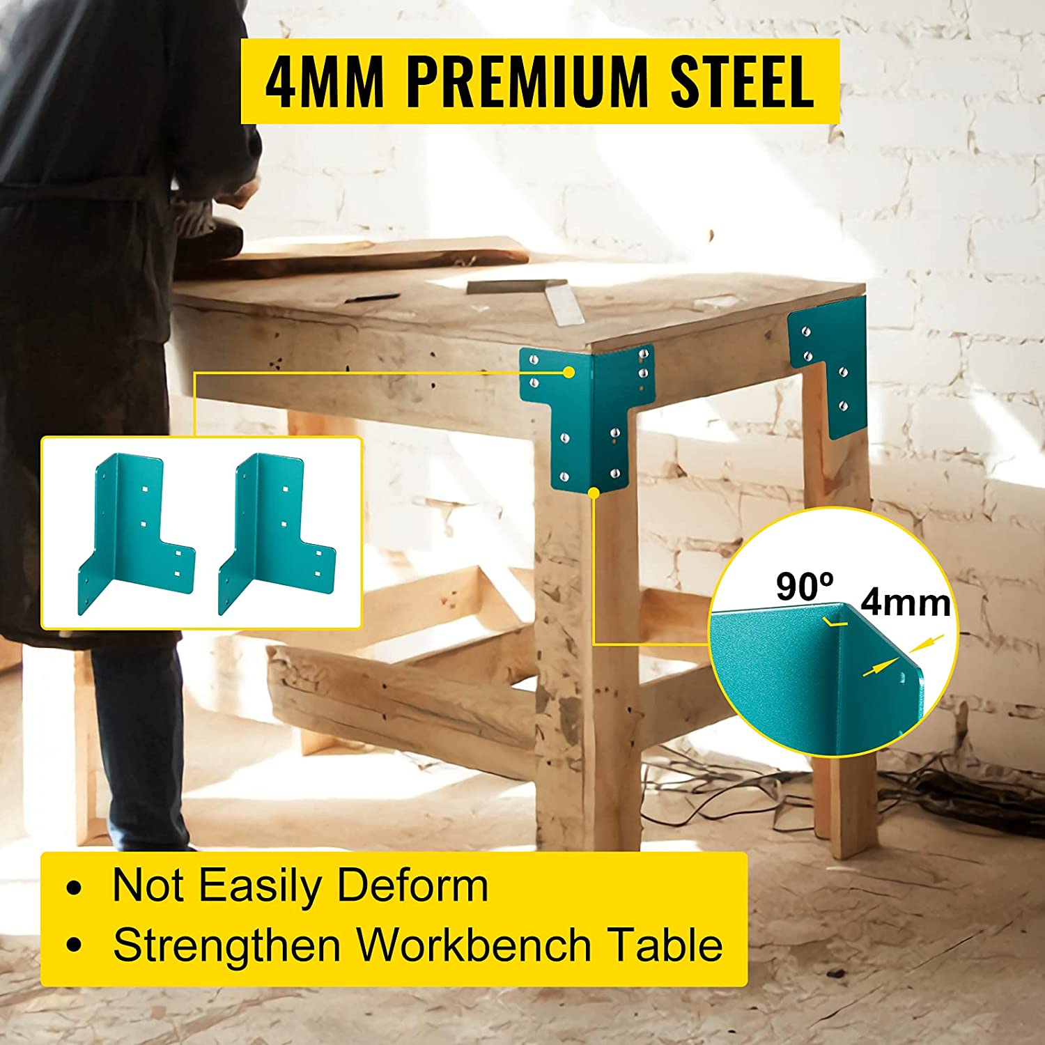 Steel Work Bench Brackets DIY Heavy Duty Craft Table Work Benches for Garage