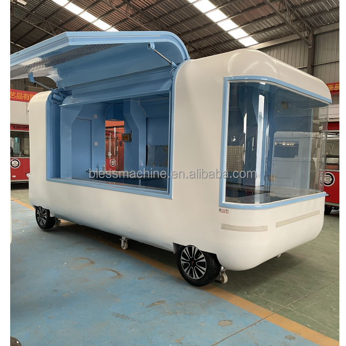 Square Style Food Tow Trailer for Mobile Snacks and Beverages in High Demand