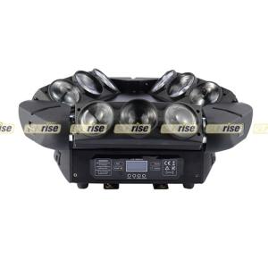 China 9x12w 4in1 Led Spider Beam Moving Head Light RGBW 9 Eyes 0-100% Dimming wholesale