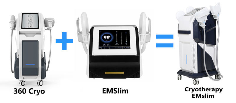 4 Handles Cryo Body Skin Tightening Machine Cellulite Reduction